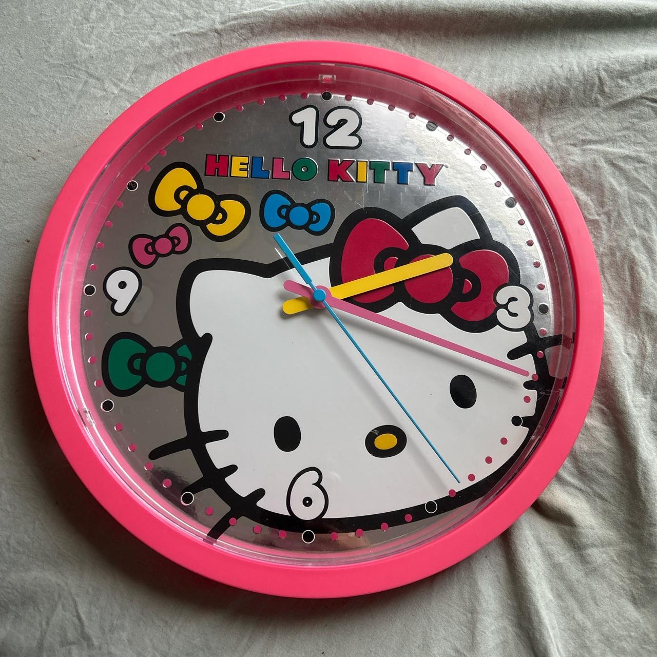 ✩ Hello Kitty Wall Clock ✩ brand new with very light - Depop