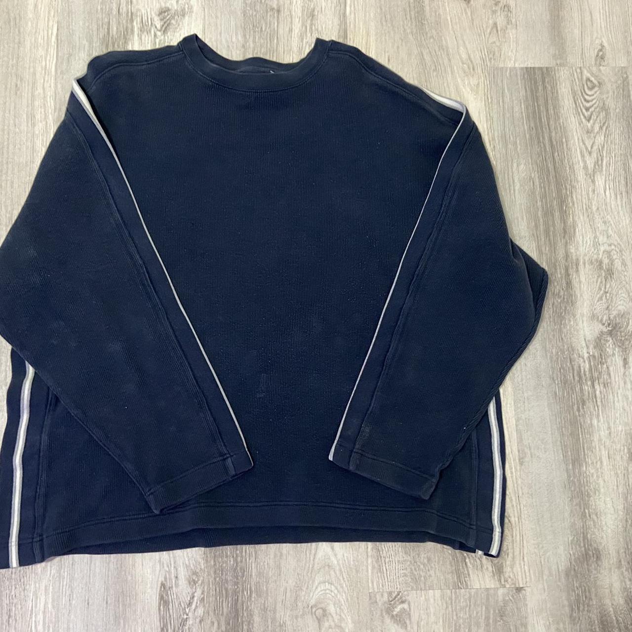 GAP NAVY BLUE LONGSLEEVE THICK... - Depop