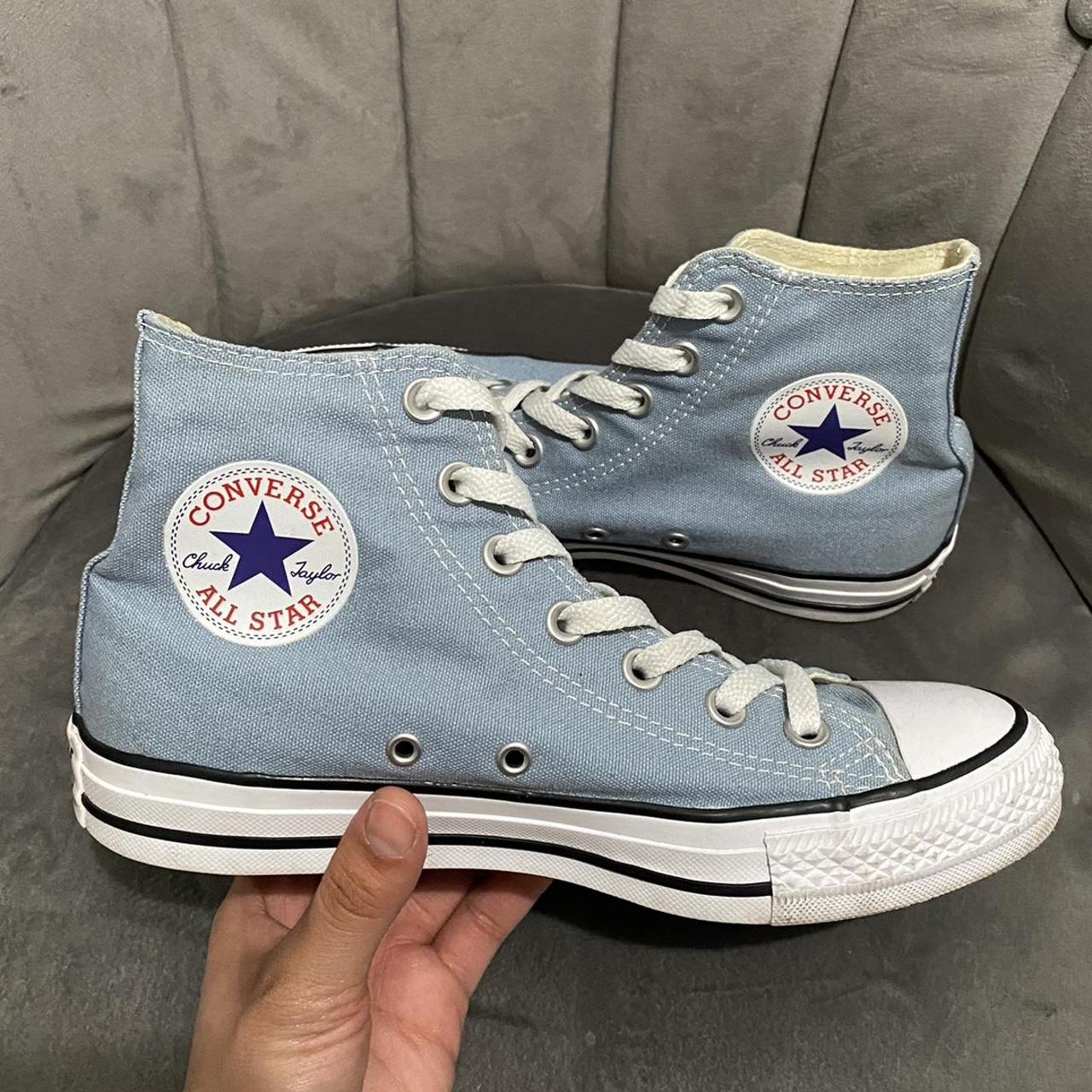 Baby Blue Chuck Taylor Converse Super good quality... - Depop