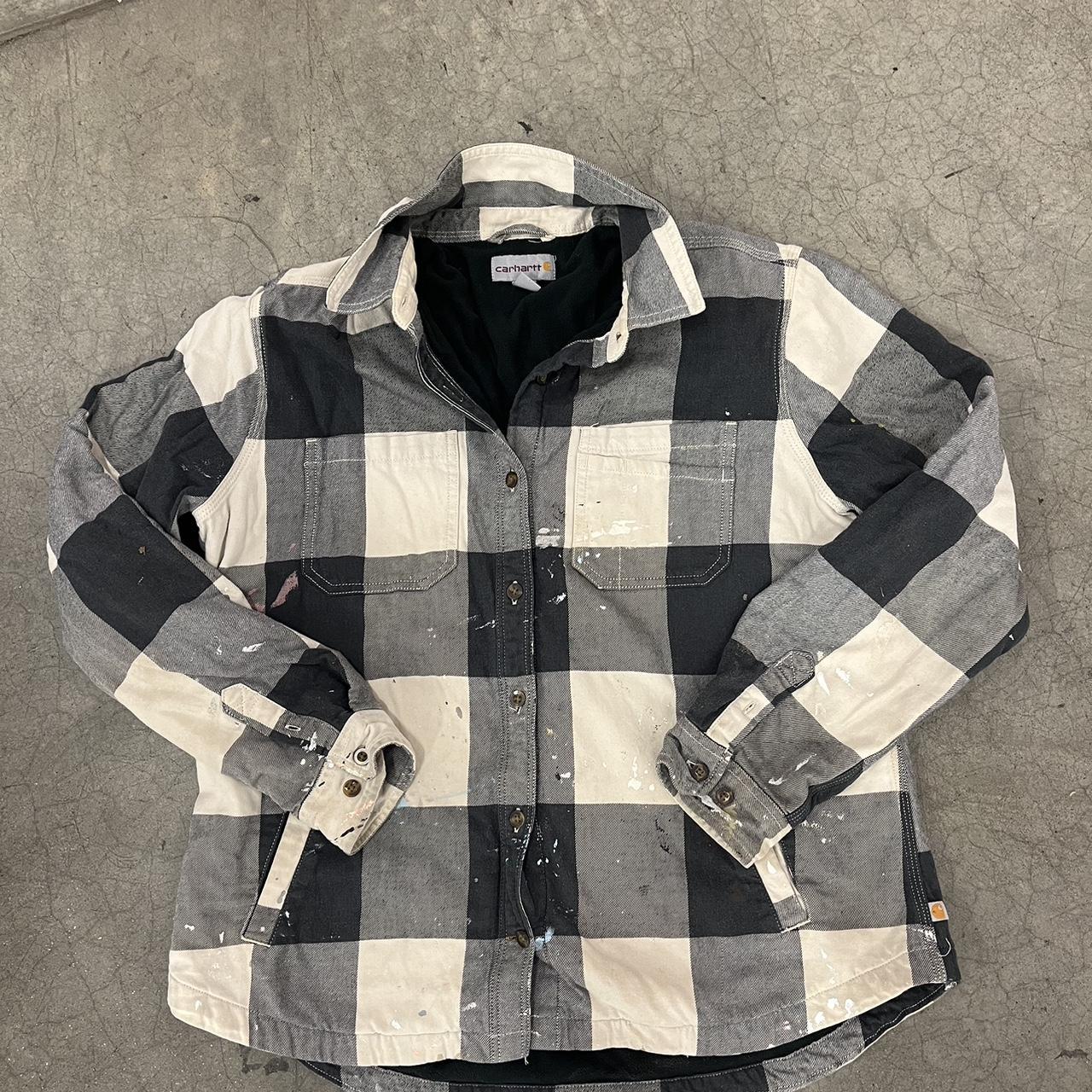 Carhartt Plaid Jacket Men’s Large Vintage Same Day - Depop