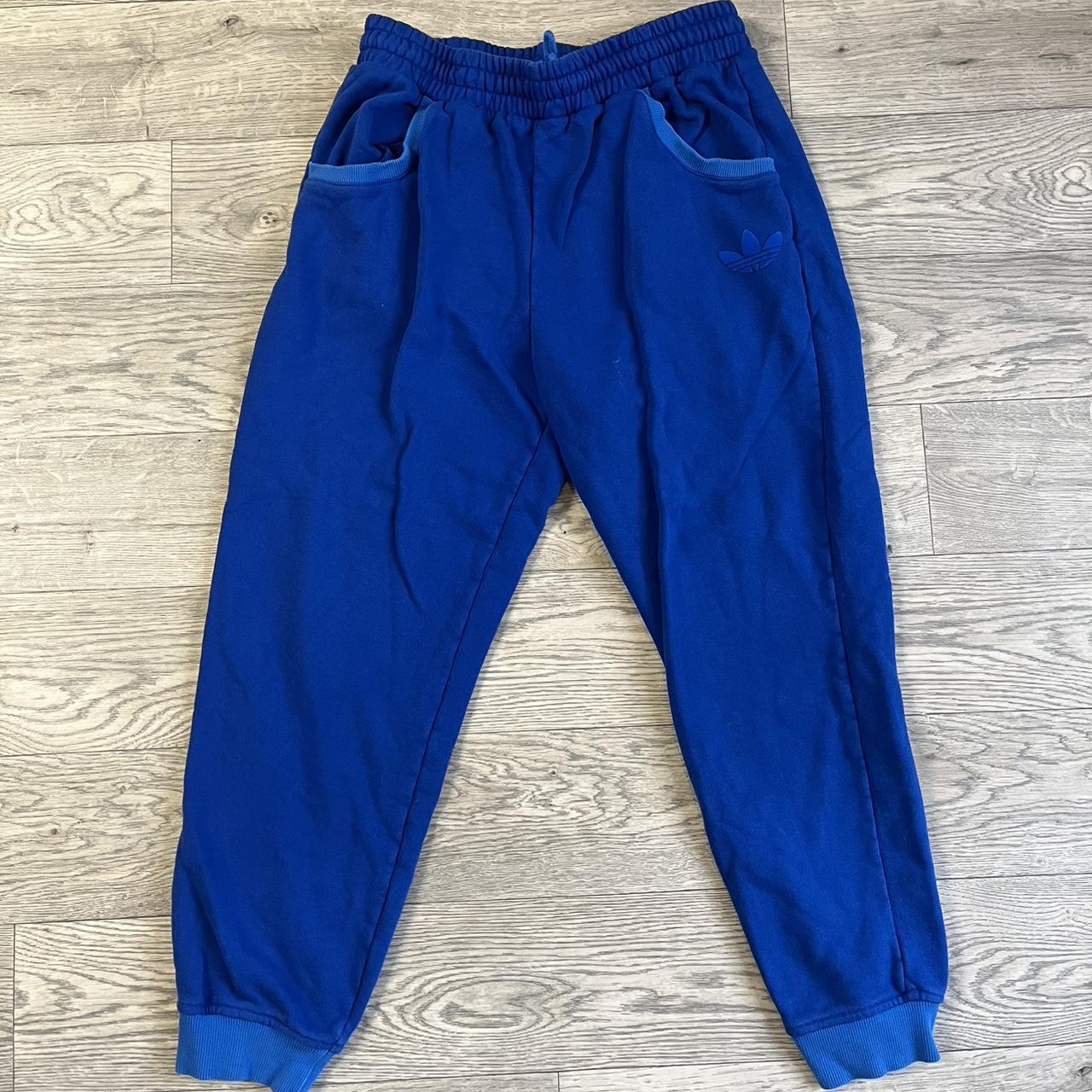 Vintage Baggy Blue Adidas Sweatpants XL Same day - Depop