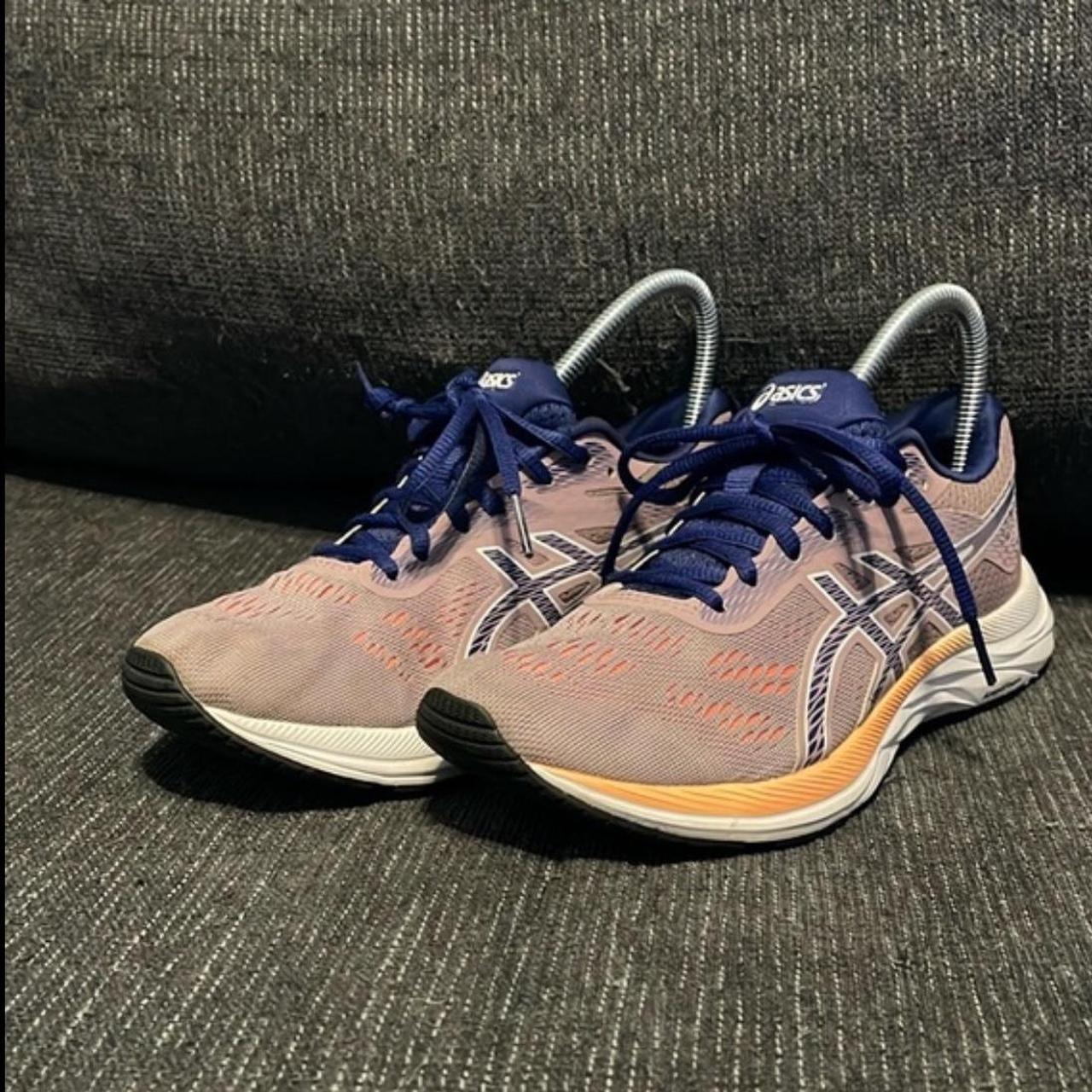 ASICS Gel KAYANO 26 trainers purple and orange. Depop