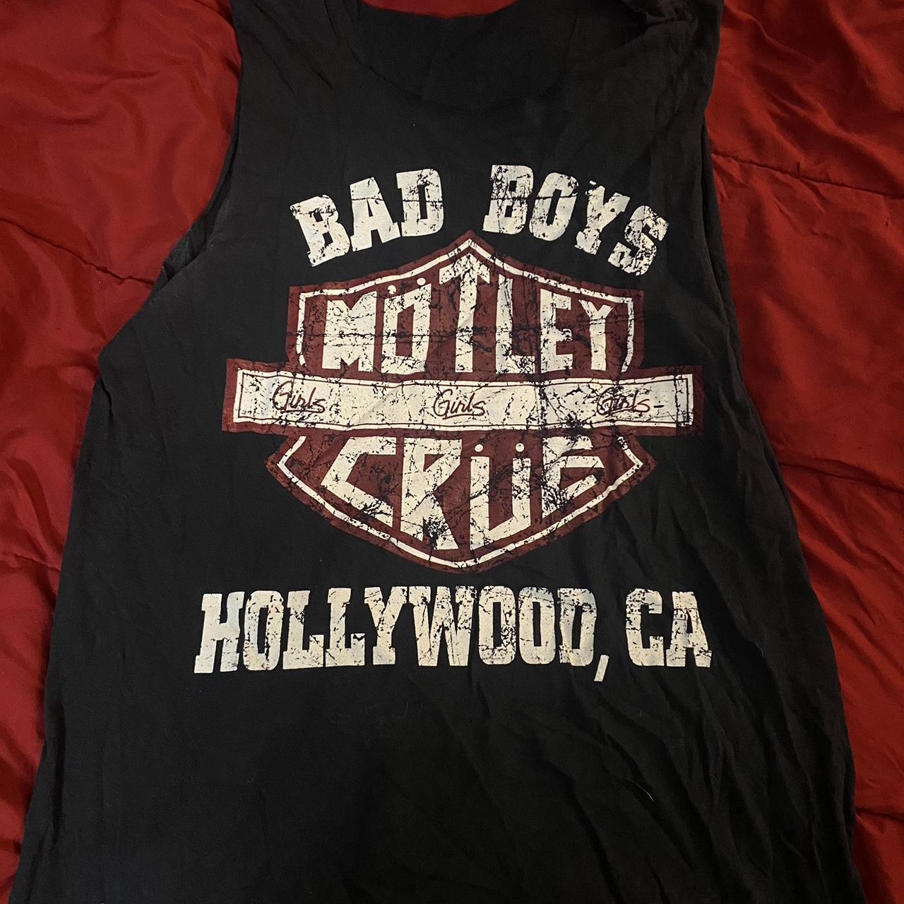 Motley Crue “Bad Boys” T shirt, sleeves removed by...