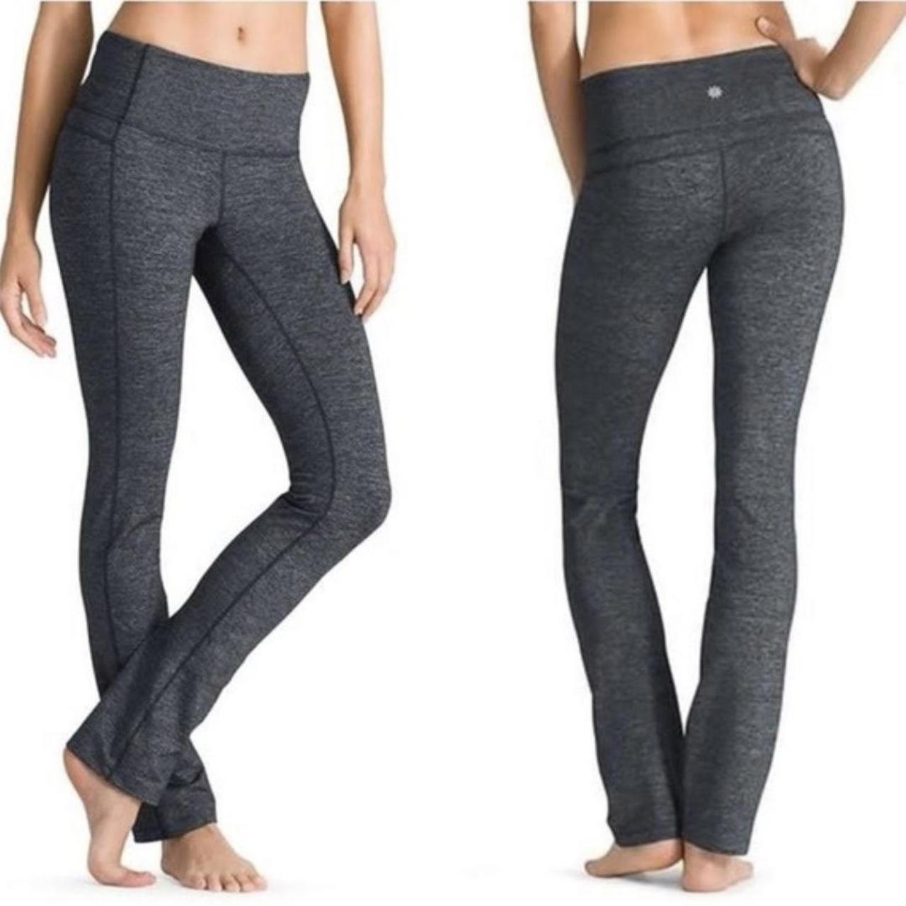 Athleta Gray Pants 67% Rayon, 28% nylon, 5% spandex - Depop