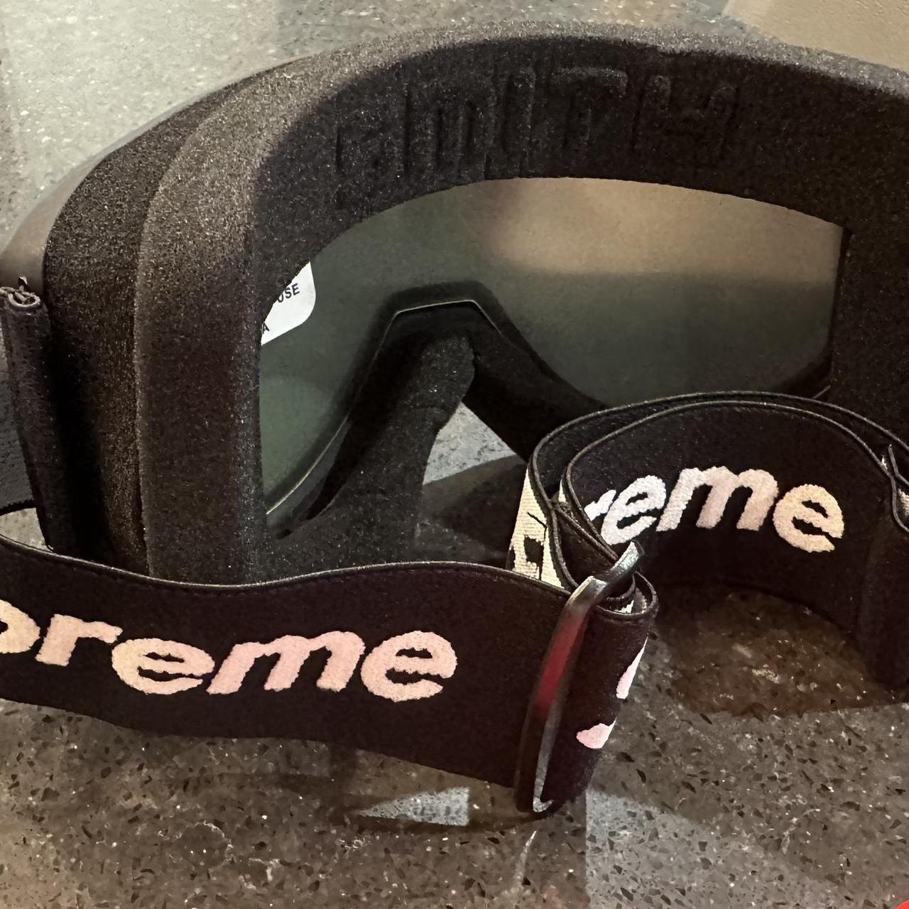 Black supreme x smith ski snowboard goggles. Brand... - Depop