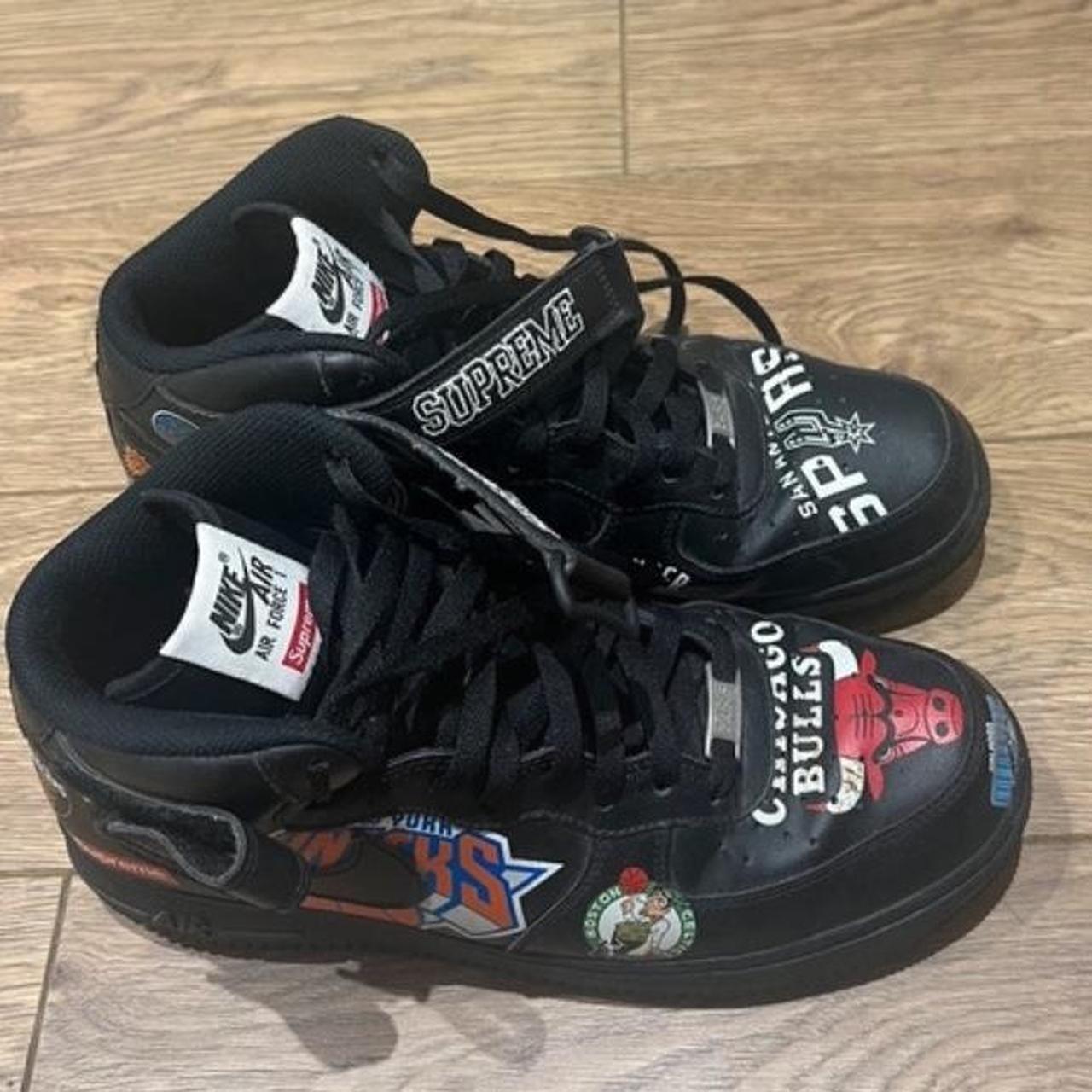 Supreme x NBA Nike Air forces. Size 10 Good Depop