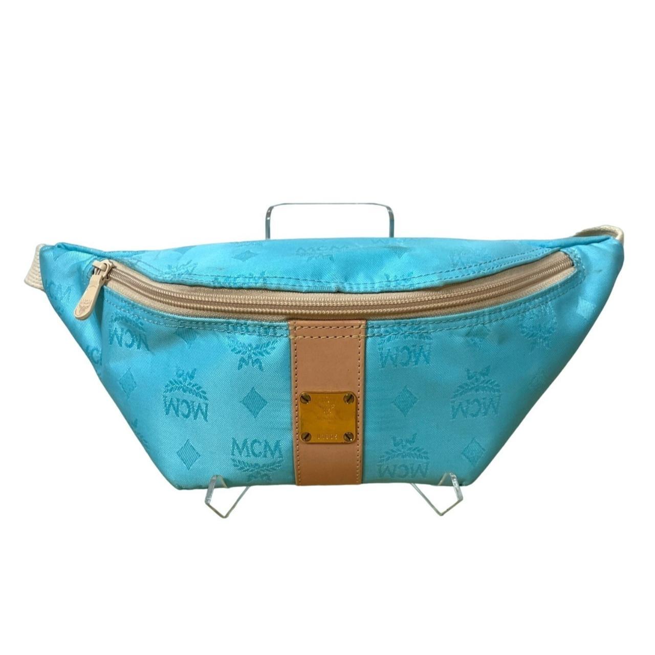 Vintage MCM Costa Smeralda Edition Light Blue Fanny Depop