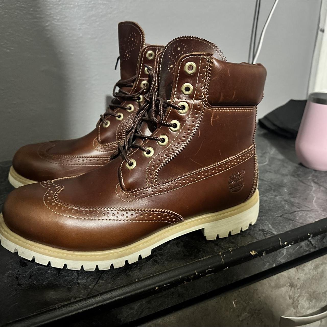 Brogue timberland chestnut on sale