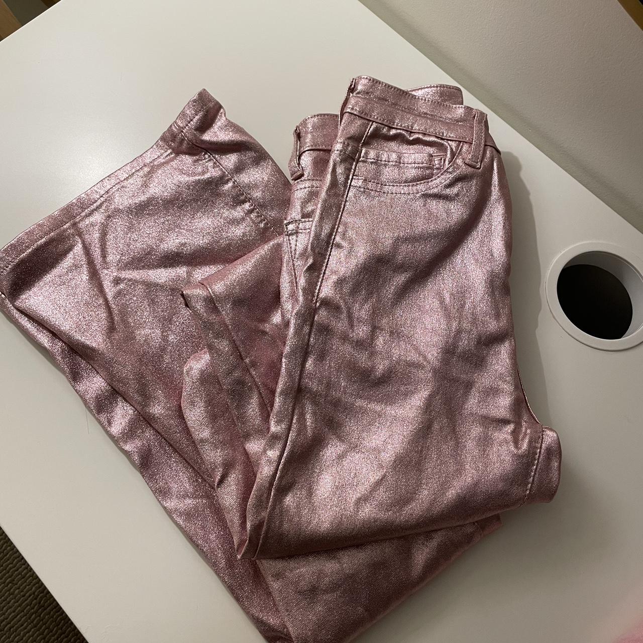 Edikted Pink Faux Leather Pants Worn Once For A Depop