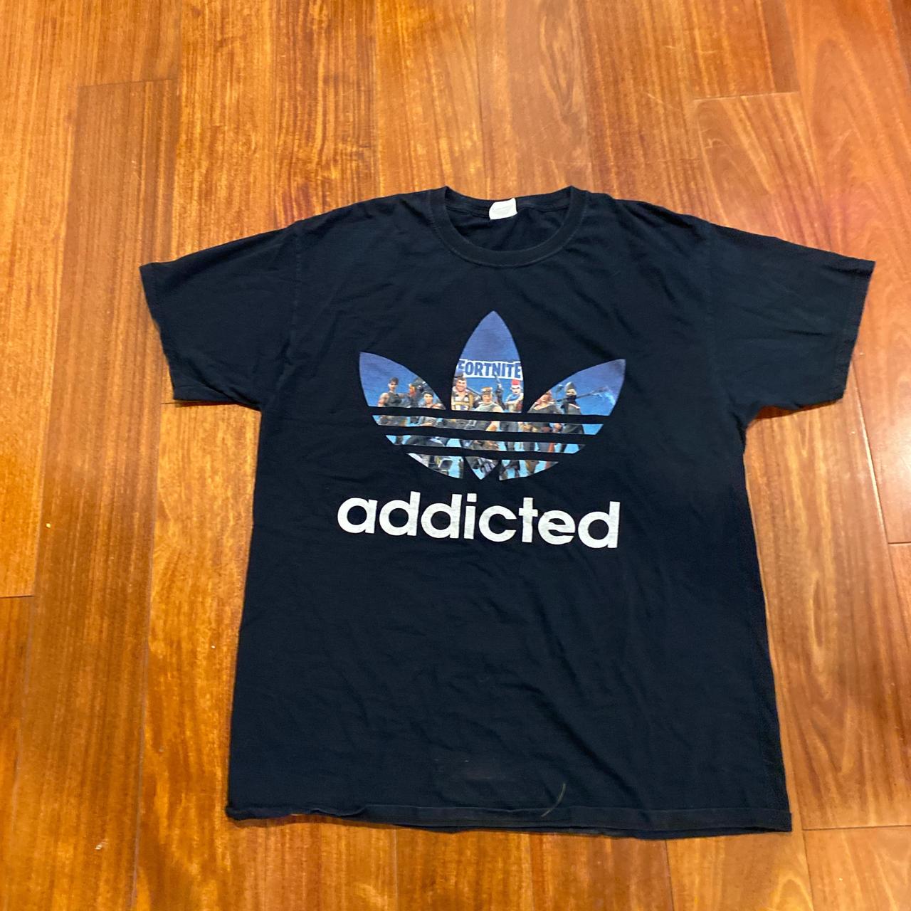 Adidas Fortnite addicted shirt. Fruit of the loom. Depop