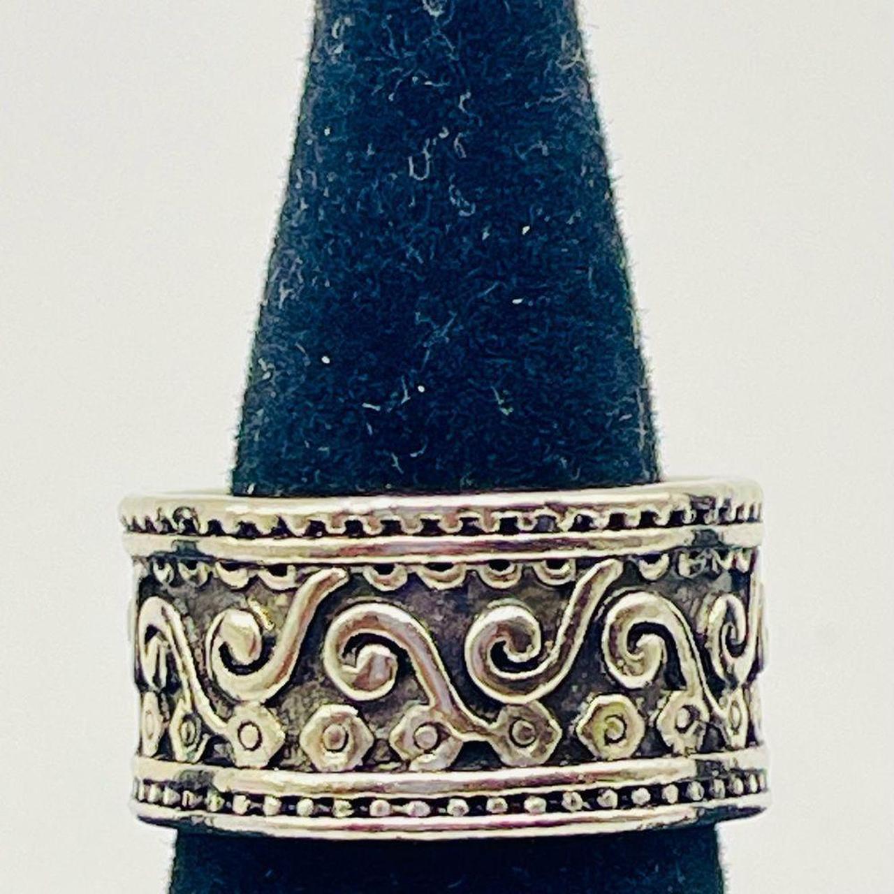 Women's Ring - Silver – Silver Persian Pattern Sc… - image 1