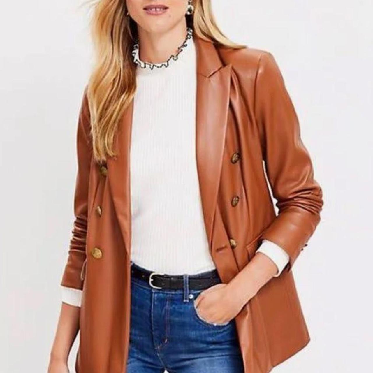 Loft faux leather jacket best sale