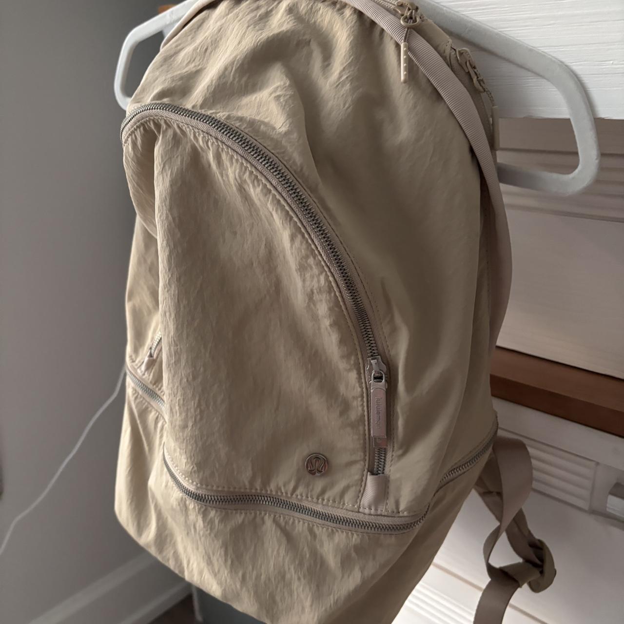 tan lululemon backpack