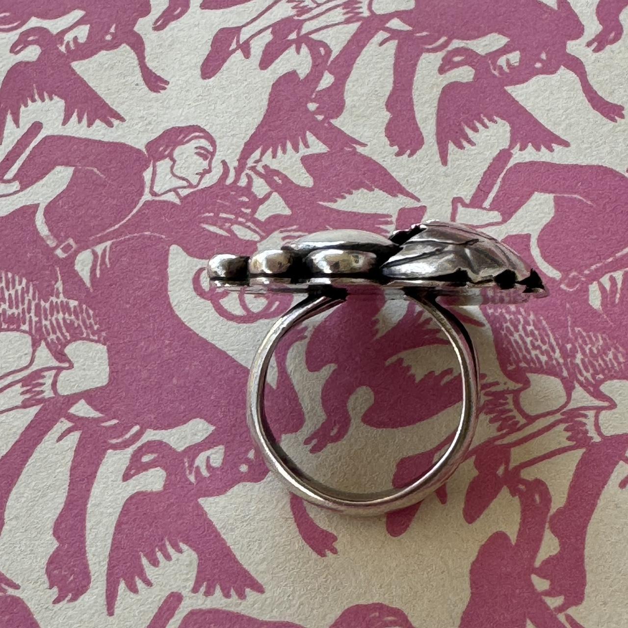 Women's Ring - Silver/Multi – Vintage Sterling Si… - image 8