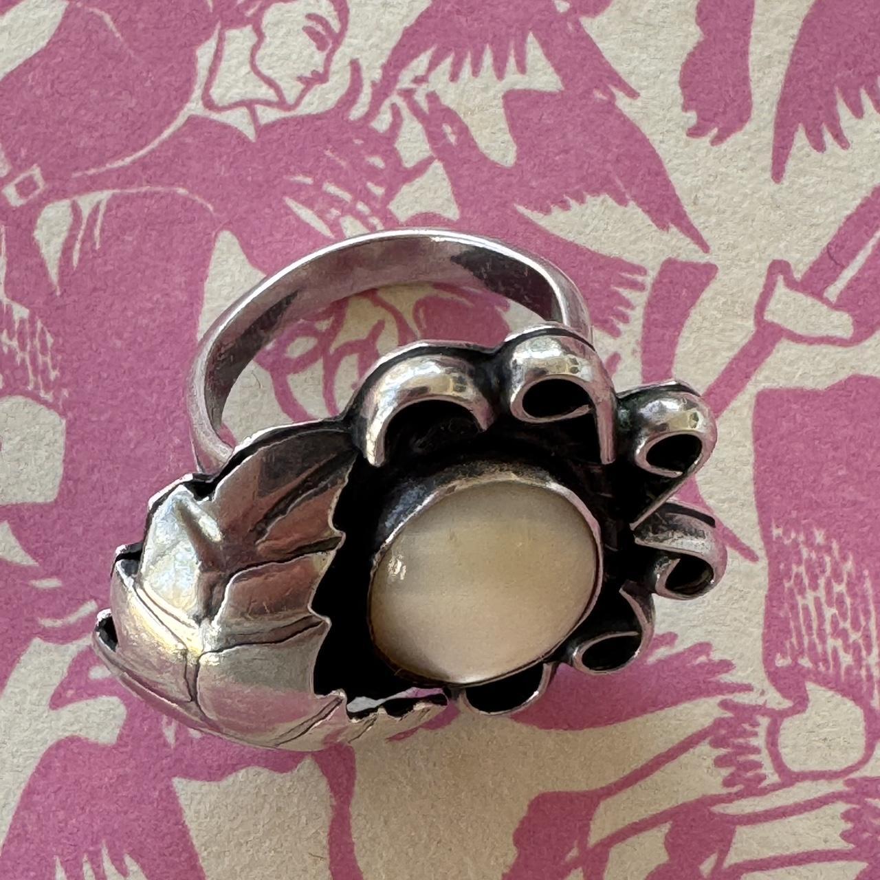 Women's Ring - Silver/Multi – Vintage Sterling Si… - image 7