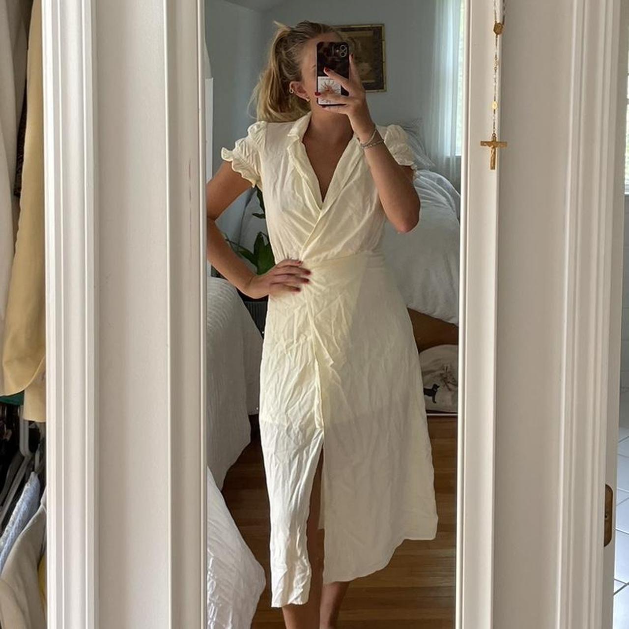 Urban outfitters white midi dress clearance