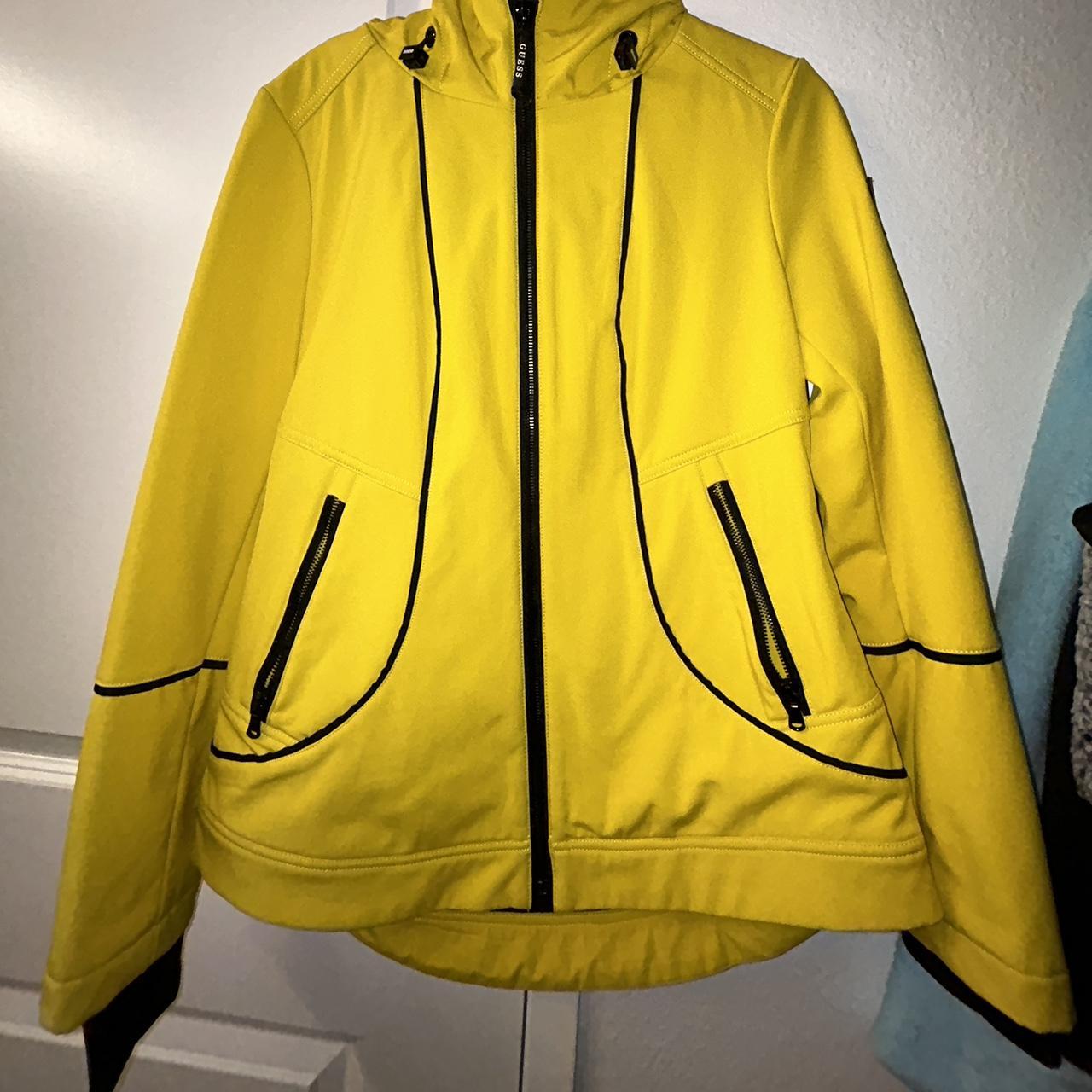 Guess yellow fashion coat