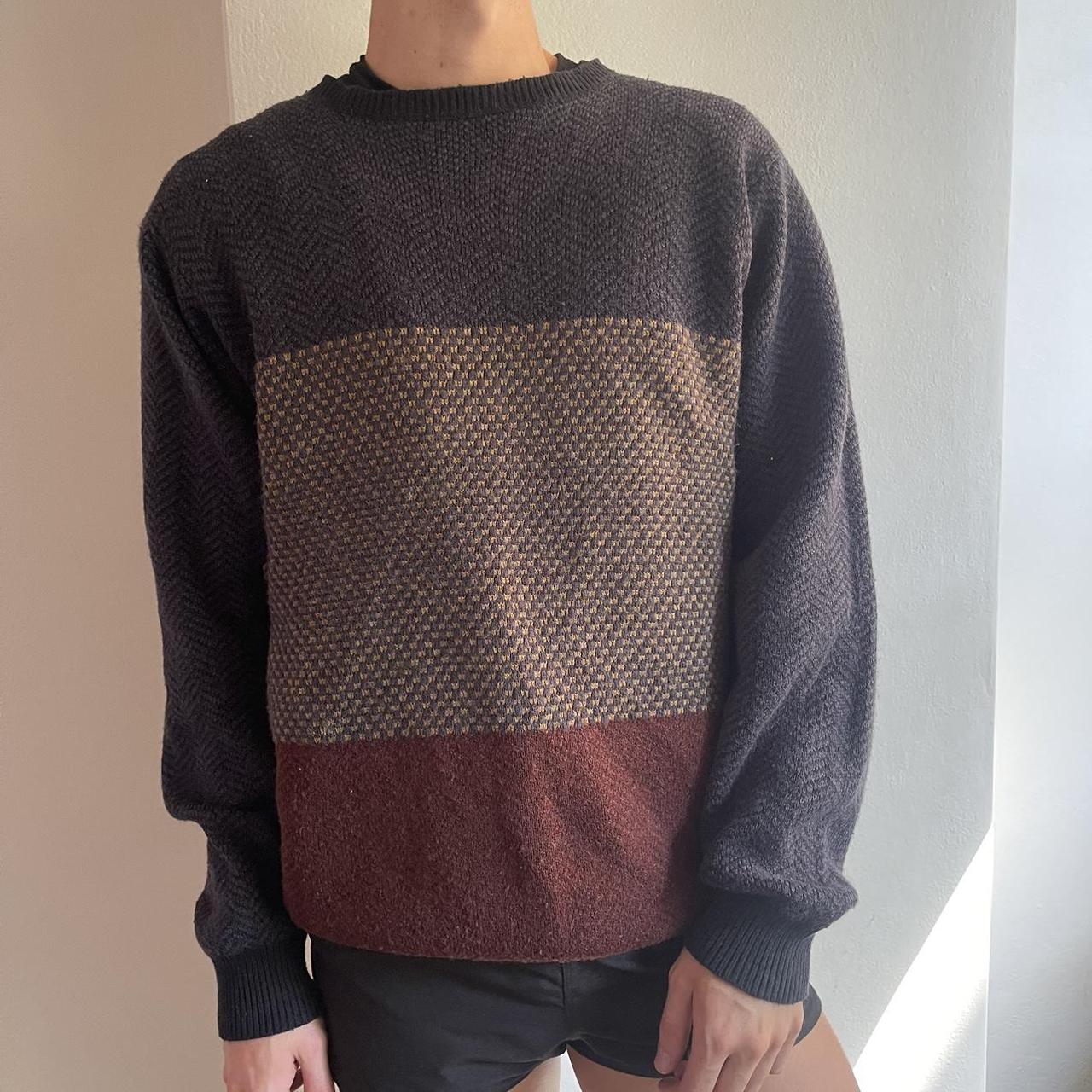Multi Colour Knit Sweater (Men’s size XL) Super... - Depop