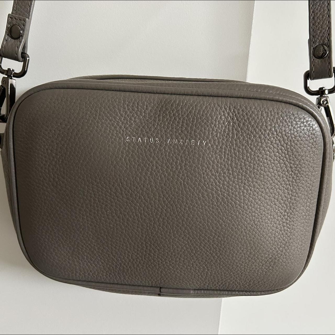 Status Anxiety Grey Cross Body Bag Depop