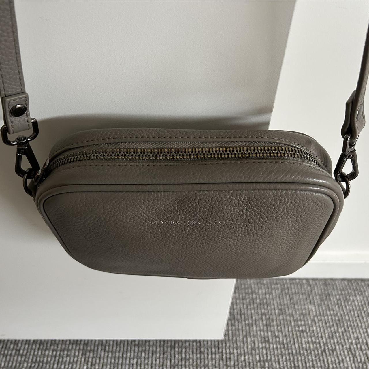 Status Anxiety Grey Cross Body Bag Depop