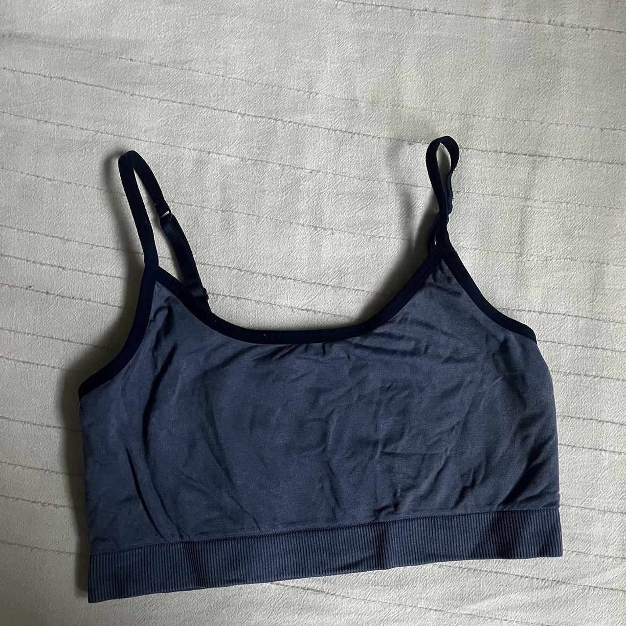 VICTORIA SECRET PINK blue sports bra in good - Depop