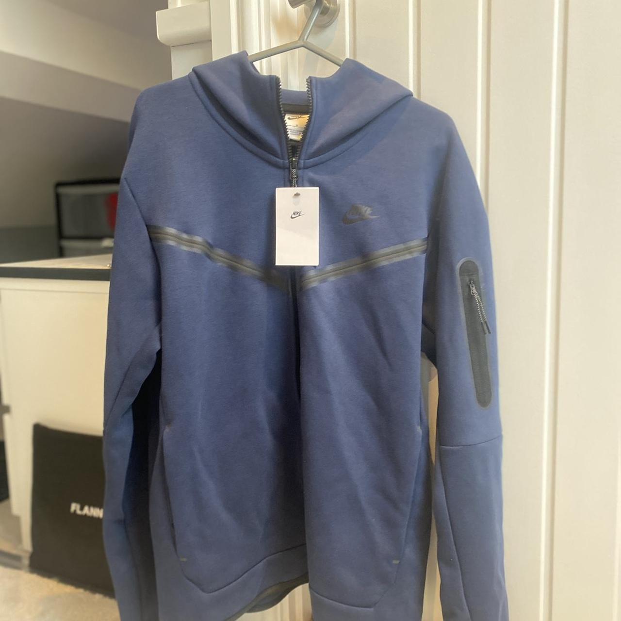 nike tech fleece hoodie midnight navy