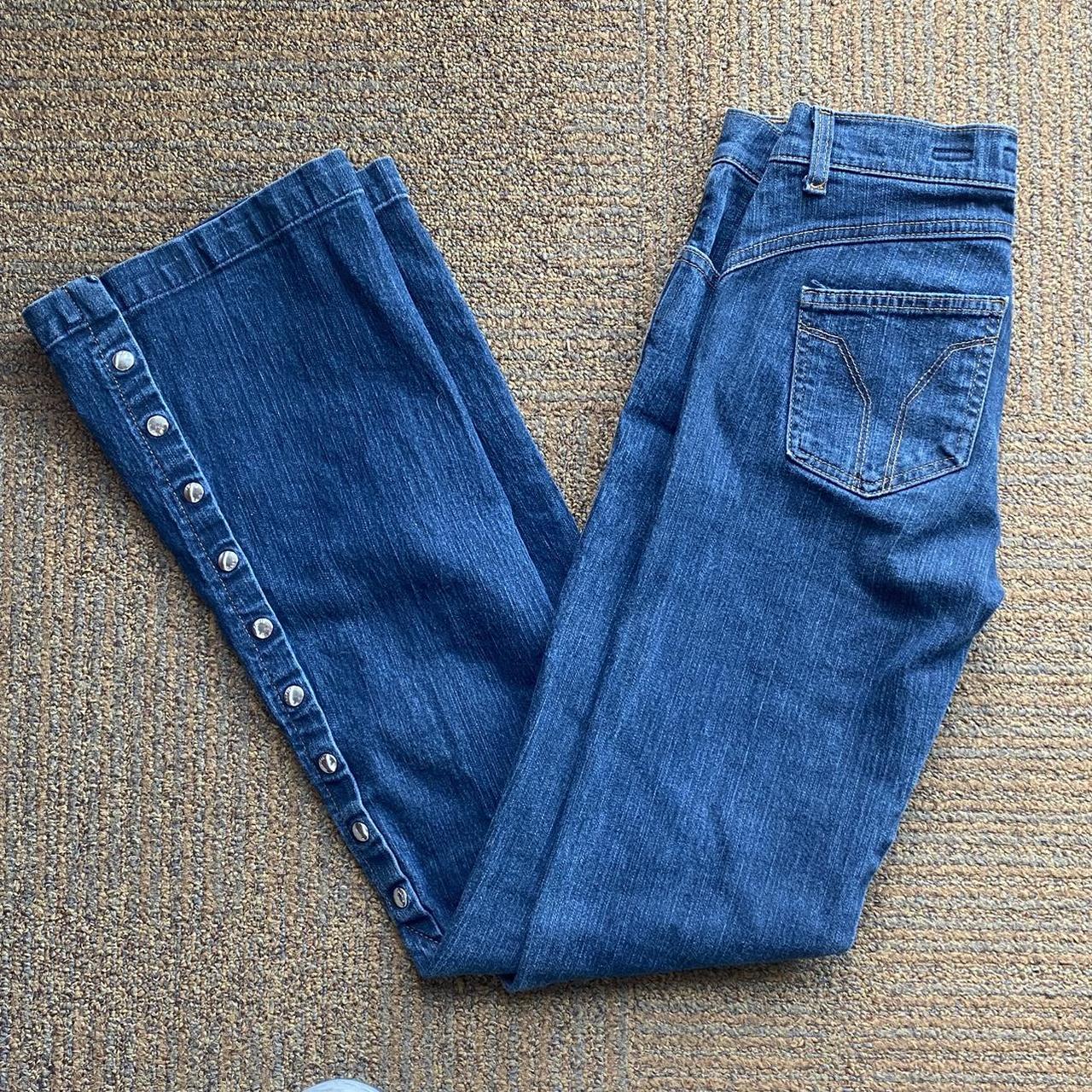 Beautiful vintage YMI flare jeans Waist:34in - Depop