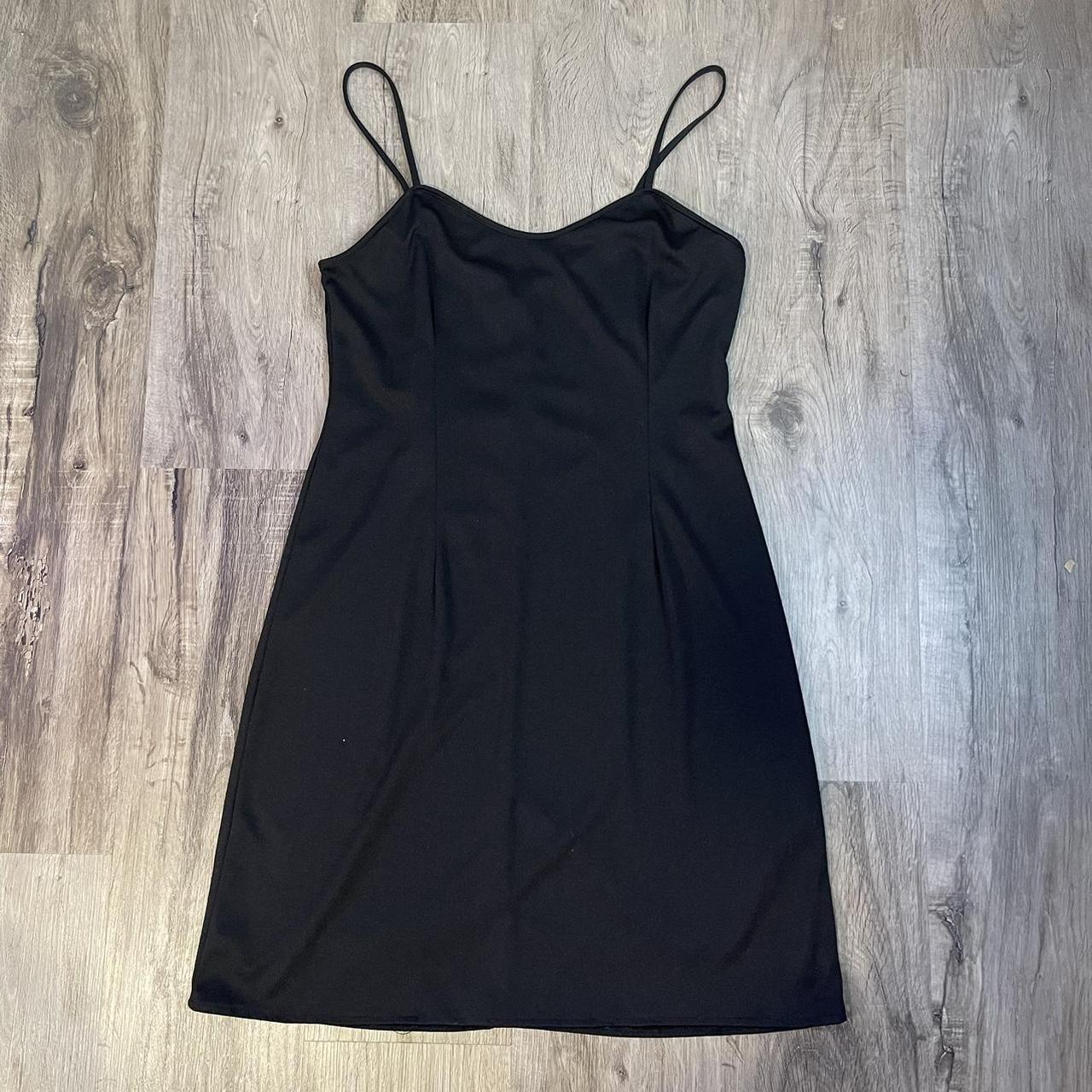 Fitted Black Dress 🍒 no tag // fits like a L 🪩 black... - Depop