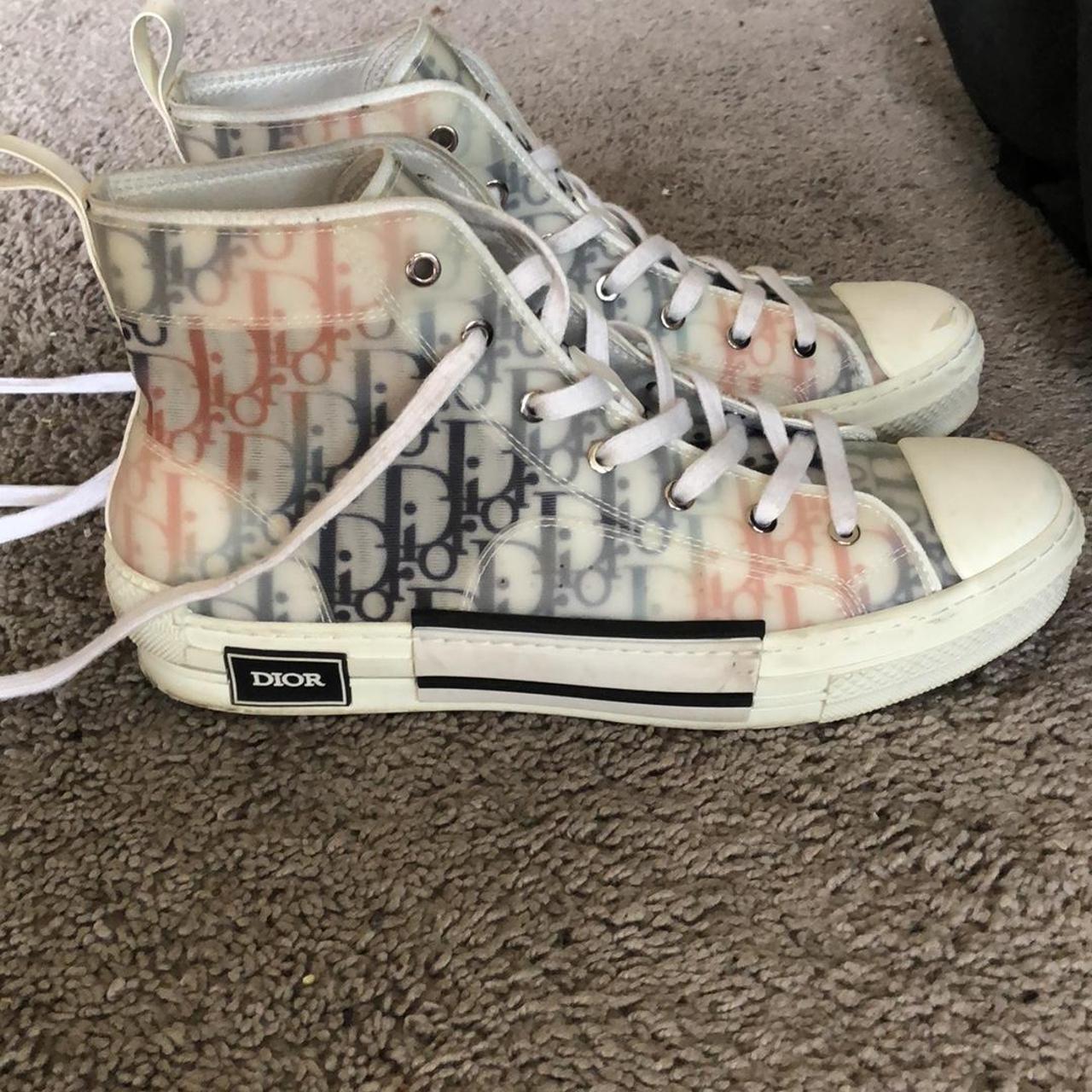 These Shoes Are The Dior B23 High Top Sneakers they... - Depop