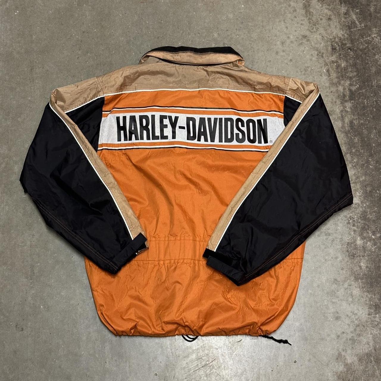 Harley Davidson Motorcycle Rain Jacket Size: M |... - Depop