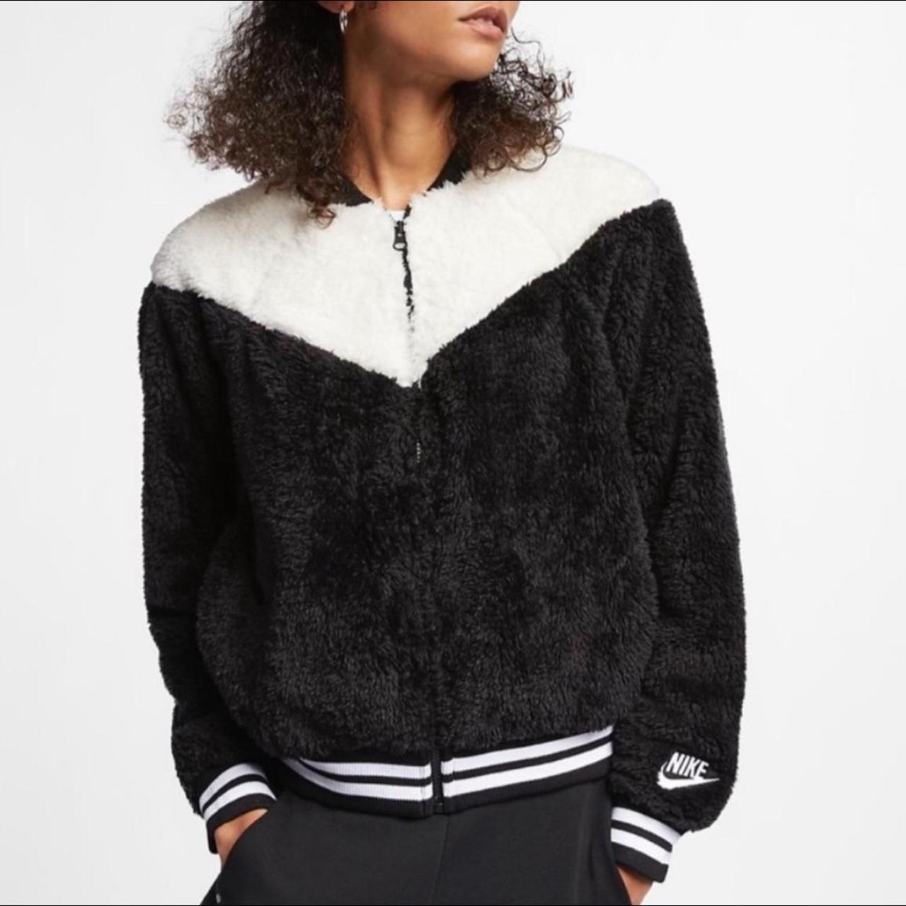 Nike women's sherpa bomber on sale jacket