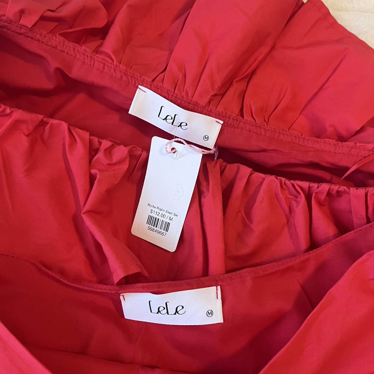 Women's Crop top - Red/Pink - 0 – Red one shoulde… - image 3