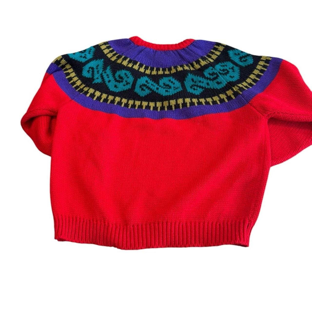 Source Unknown Women's Sweater - Red/Purple - M –… - image 2
