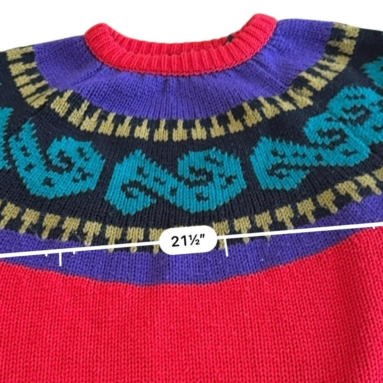 Source Unknown Women's Sweater - Red/Purple - M –… - image 7
