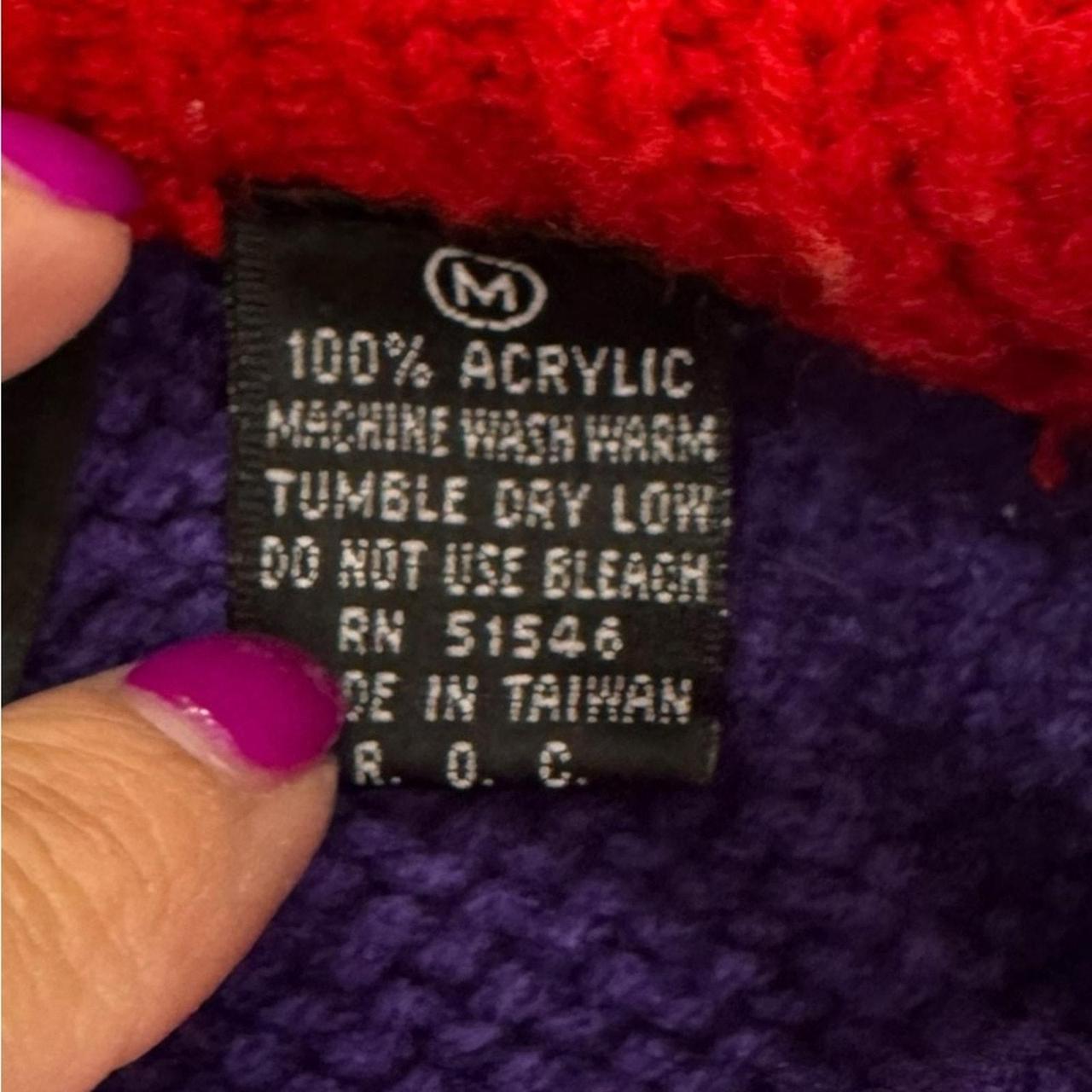 Source Unknown Women's Sweater - Red/Purple - M –… - image 5