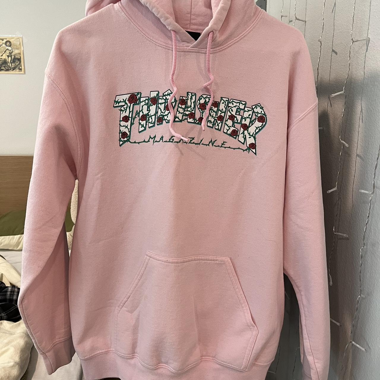 Baby pink cheap thrasher hoodie