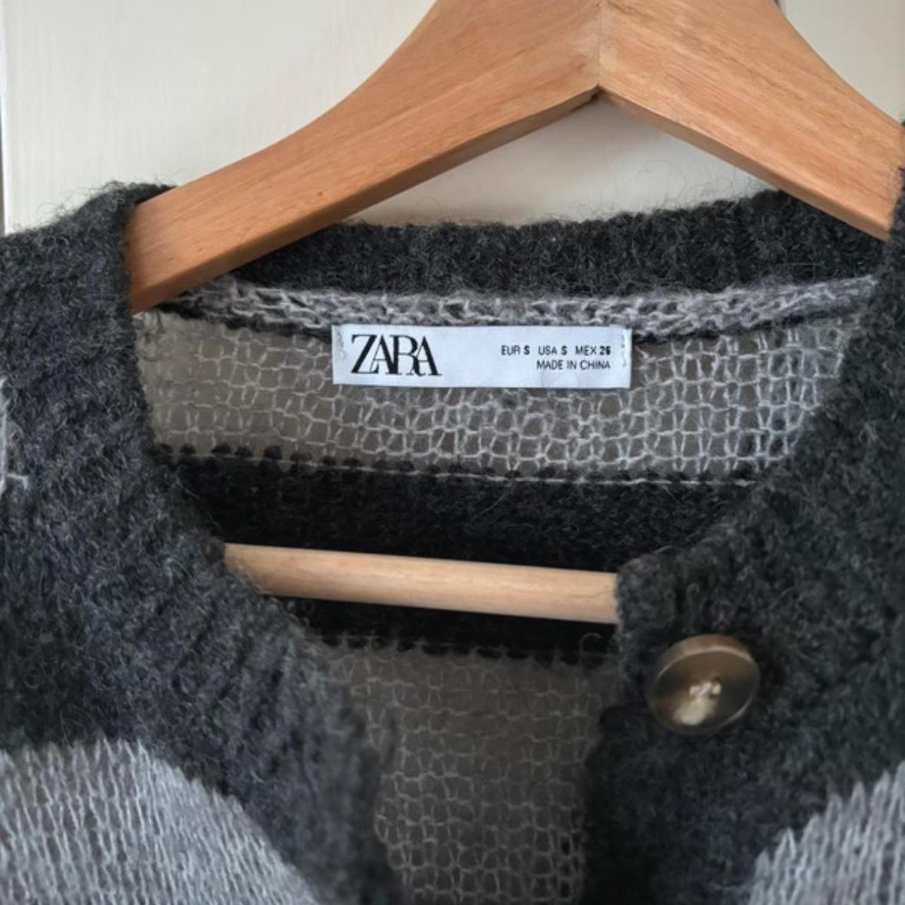 striped cardigan zara