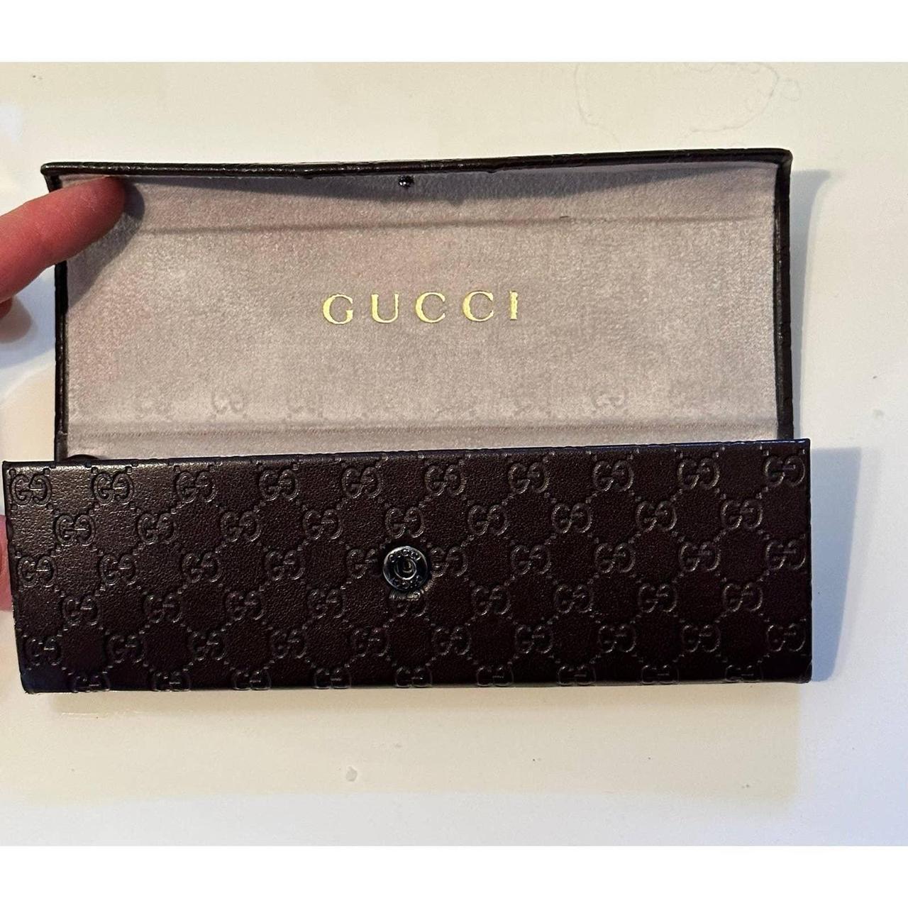 Gucci Red Velvet Sunglass Glasses Case Thank You - Depop