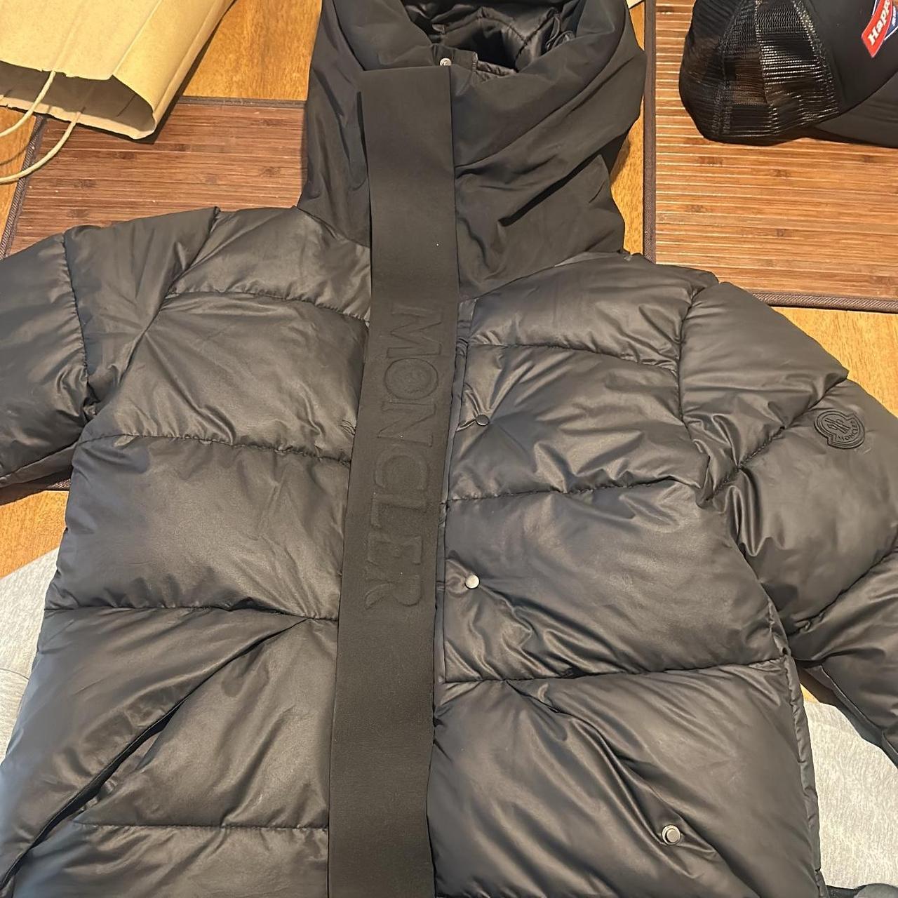 New moncler jacket Madeira black size small My... - Depop