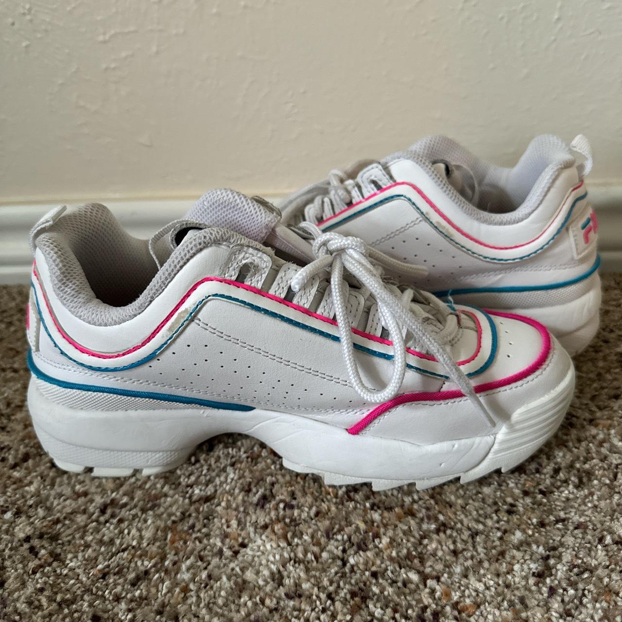 Fila disruptor outlet size 5 white