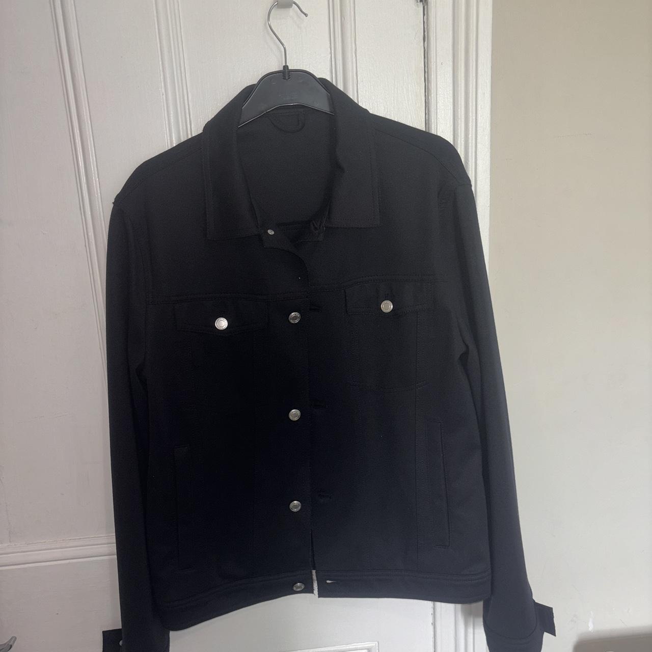 zara black shirt jacket