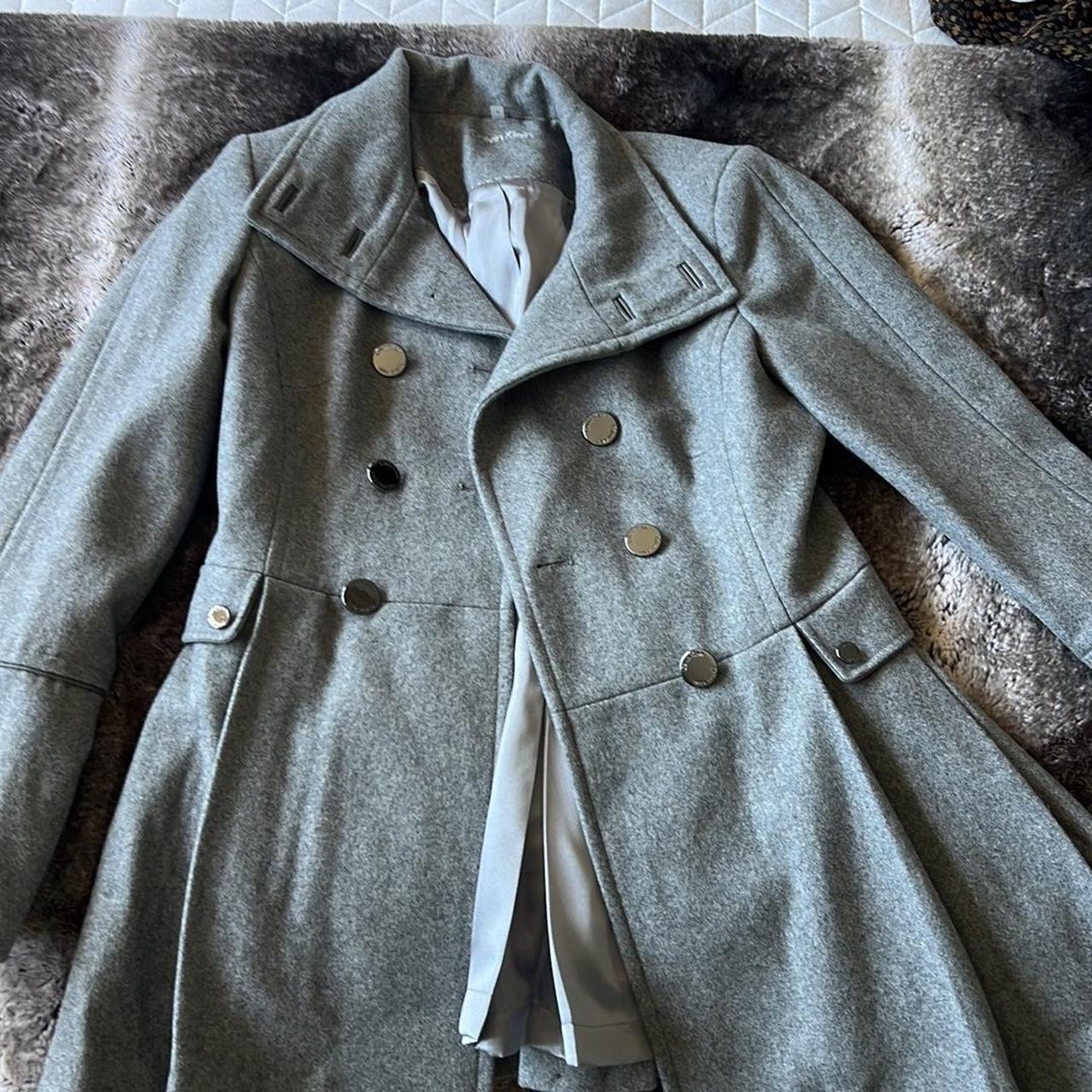 Pleated peacoat best sale