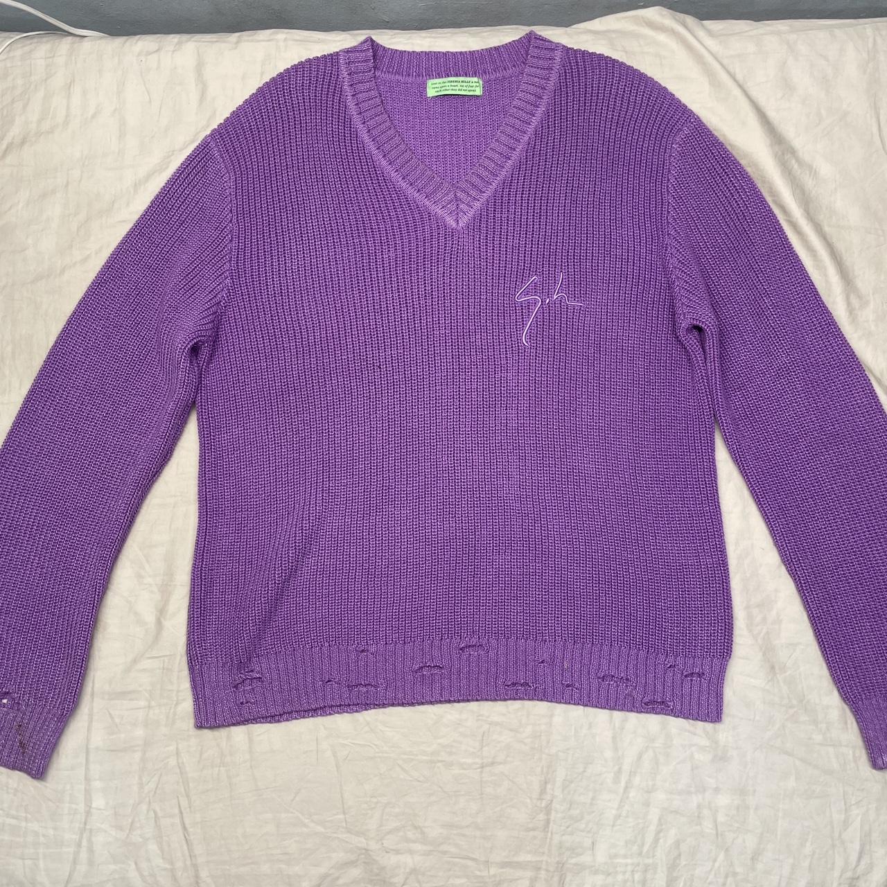 sick thermal reactive knitted sweater from Siberia... - Depop