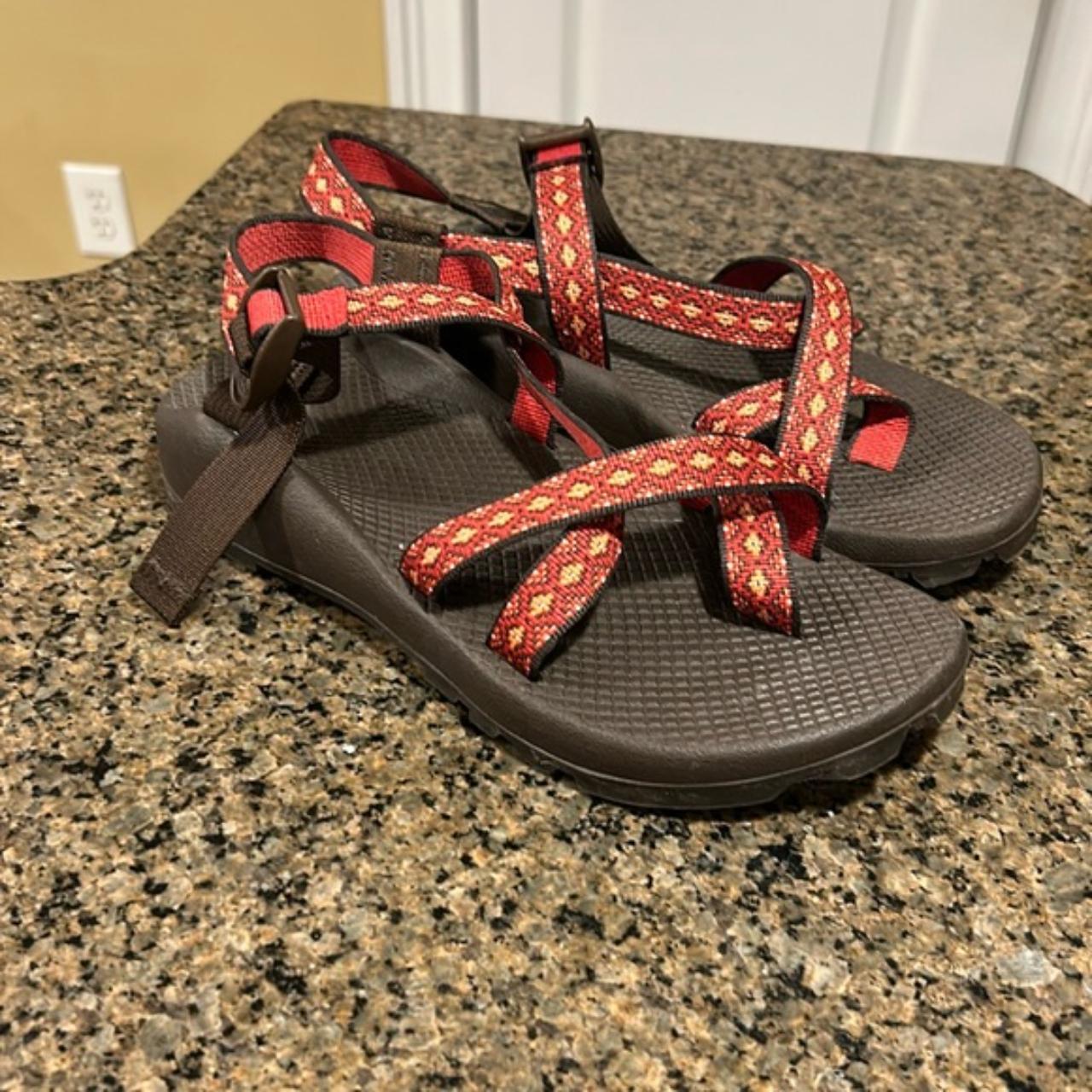 Chaco Z 2 Vibram Unaweep Chili Sandals Red Oranga Depop