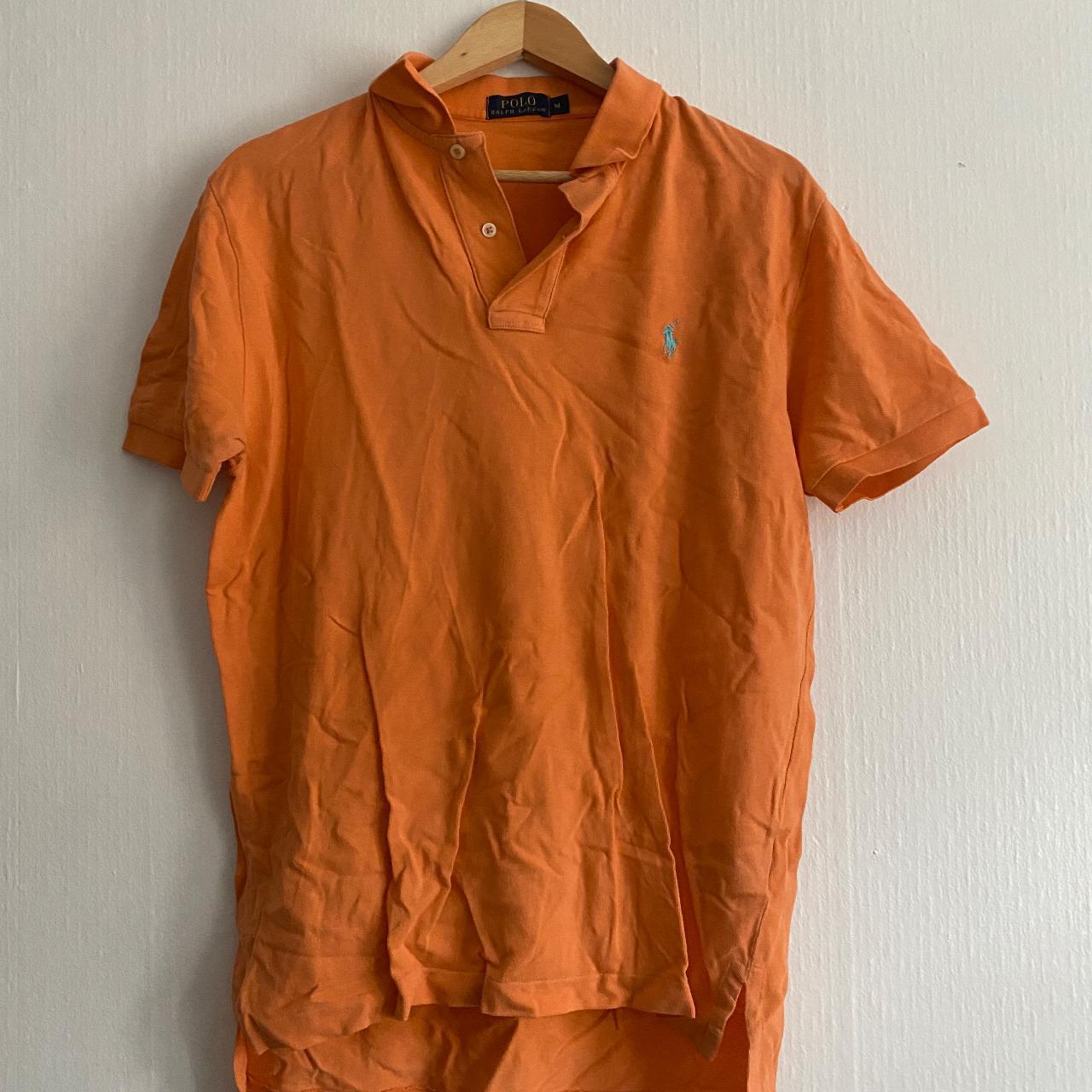 Burnt orange ralph outlet lauren polo shirt