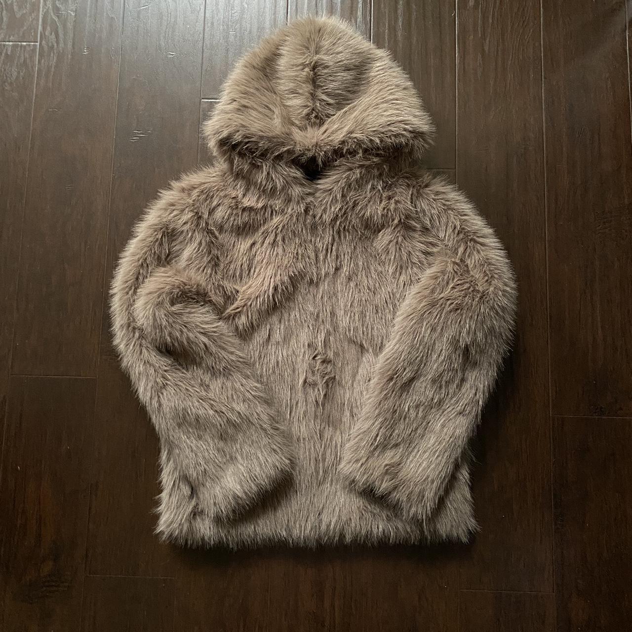 Y2k fur-jacket - Depop Y2k fur-jacket - Depop