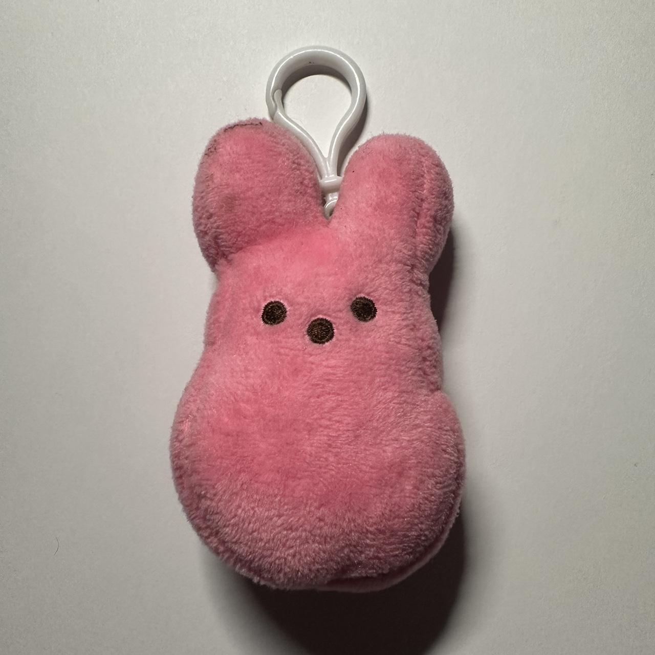 Peeps Pink Bunny 4.5 inch Backpack Clip signed by - Depop