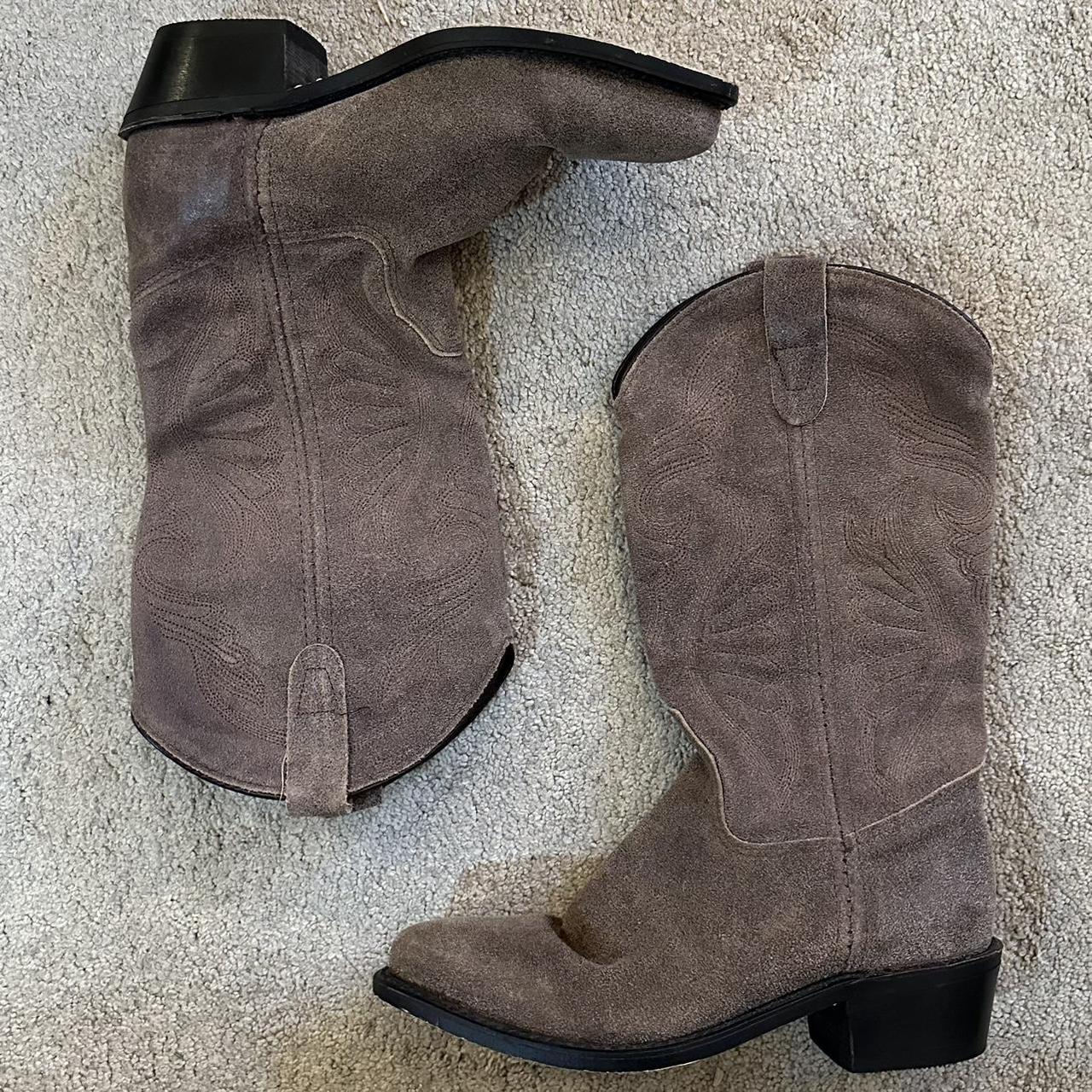 Old west roughout hot sale suede cowboy boots