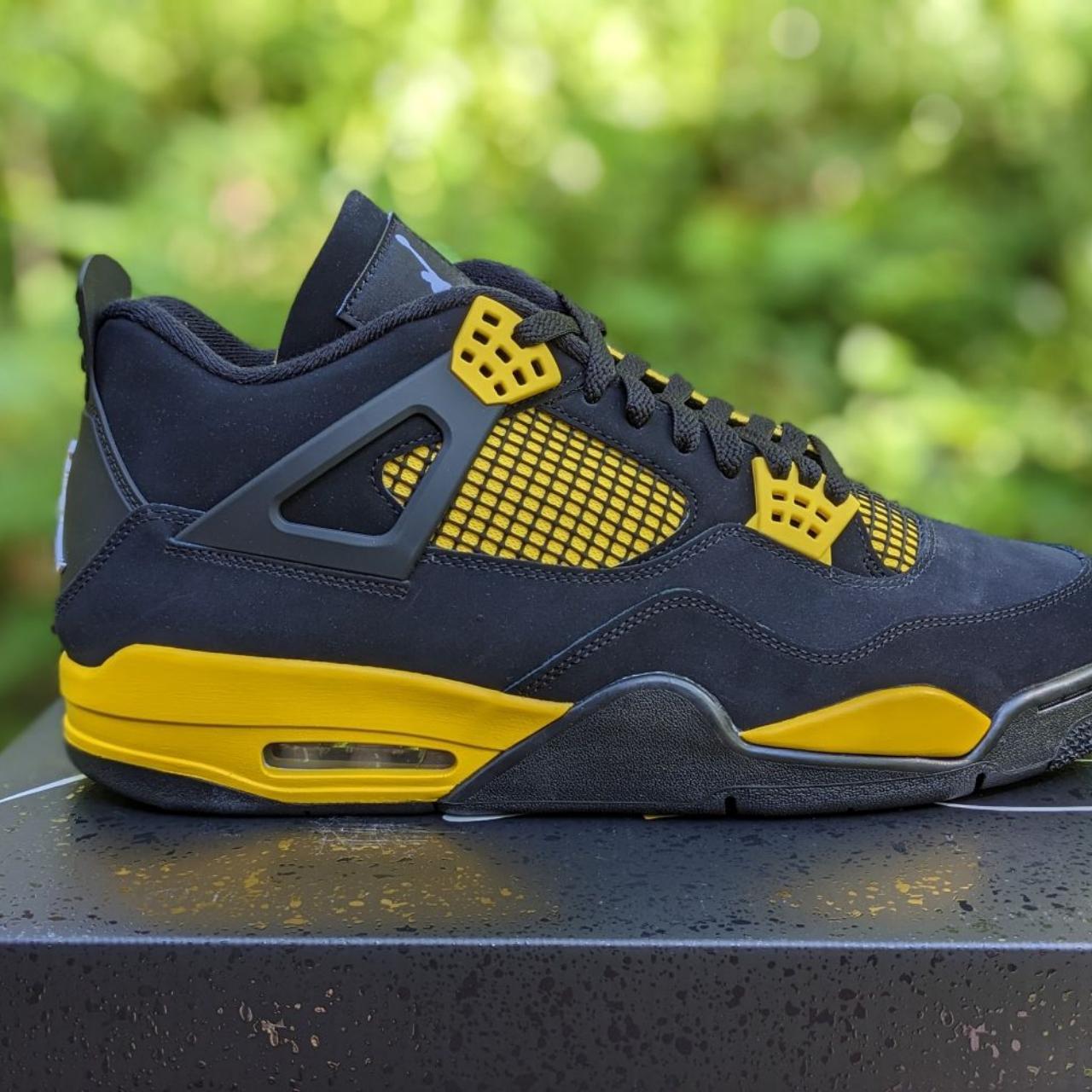 Jordan 4 Yellow Thunder In Multiple Sizes Never Worn... - Depop