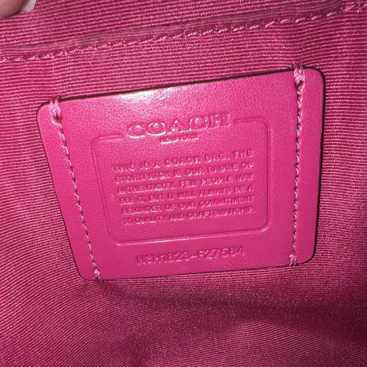 Coach Sierra satchel in magenta/khaki Depop